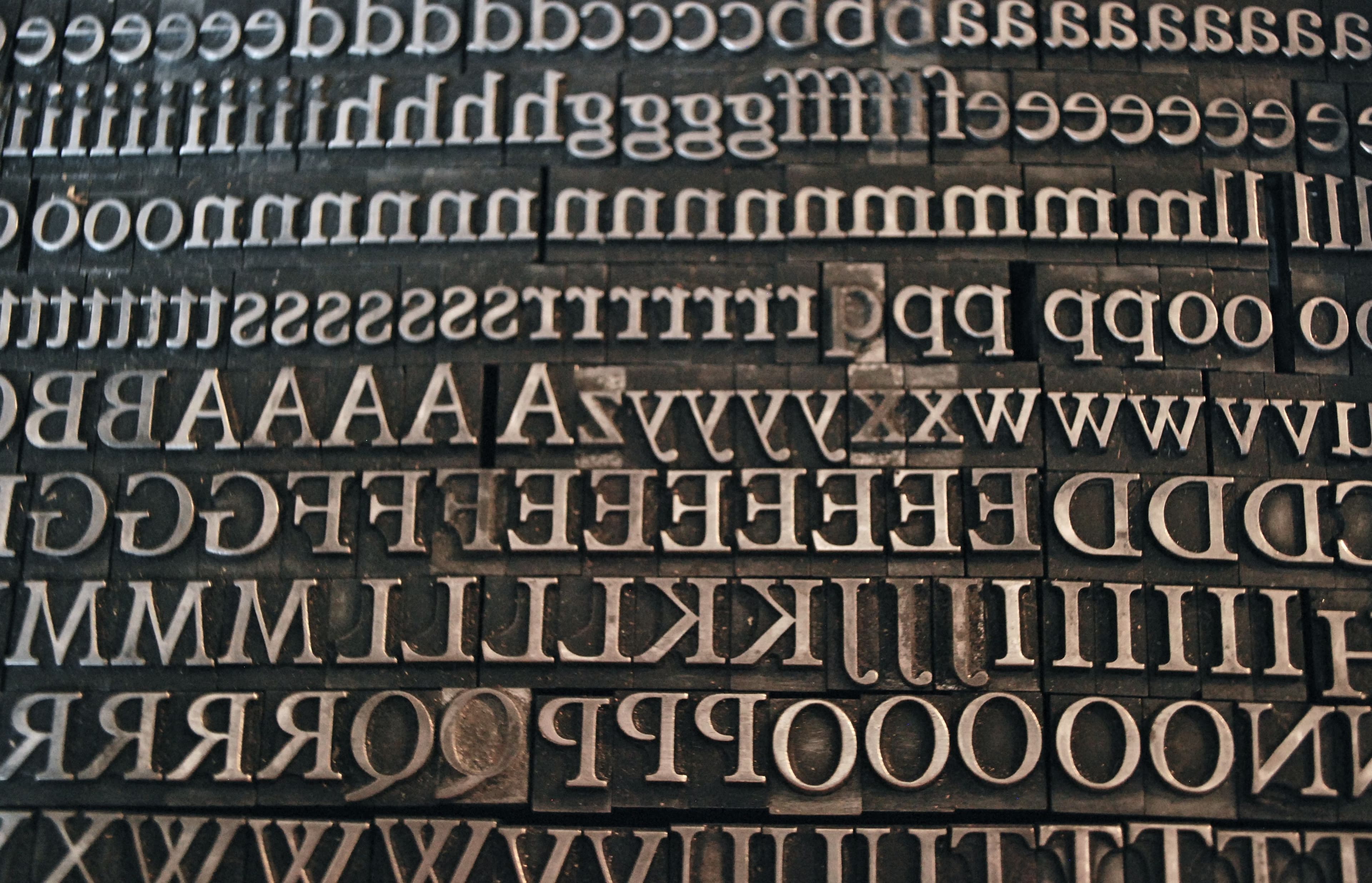 Plantin letterpress